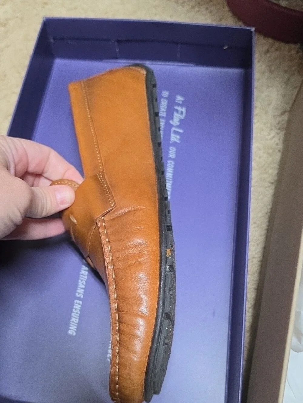 Mario Penny Loafers — Tan Slip-On Dress Loafers